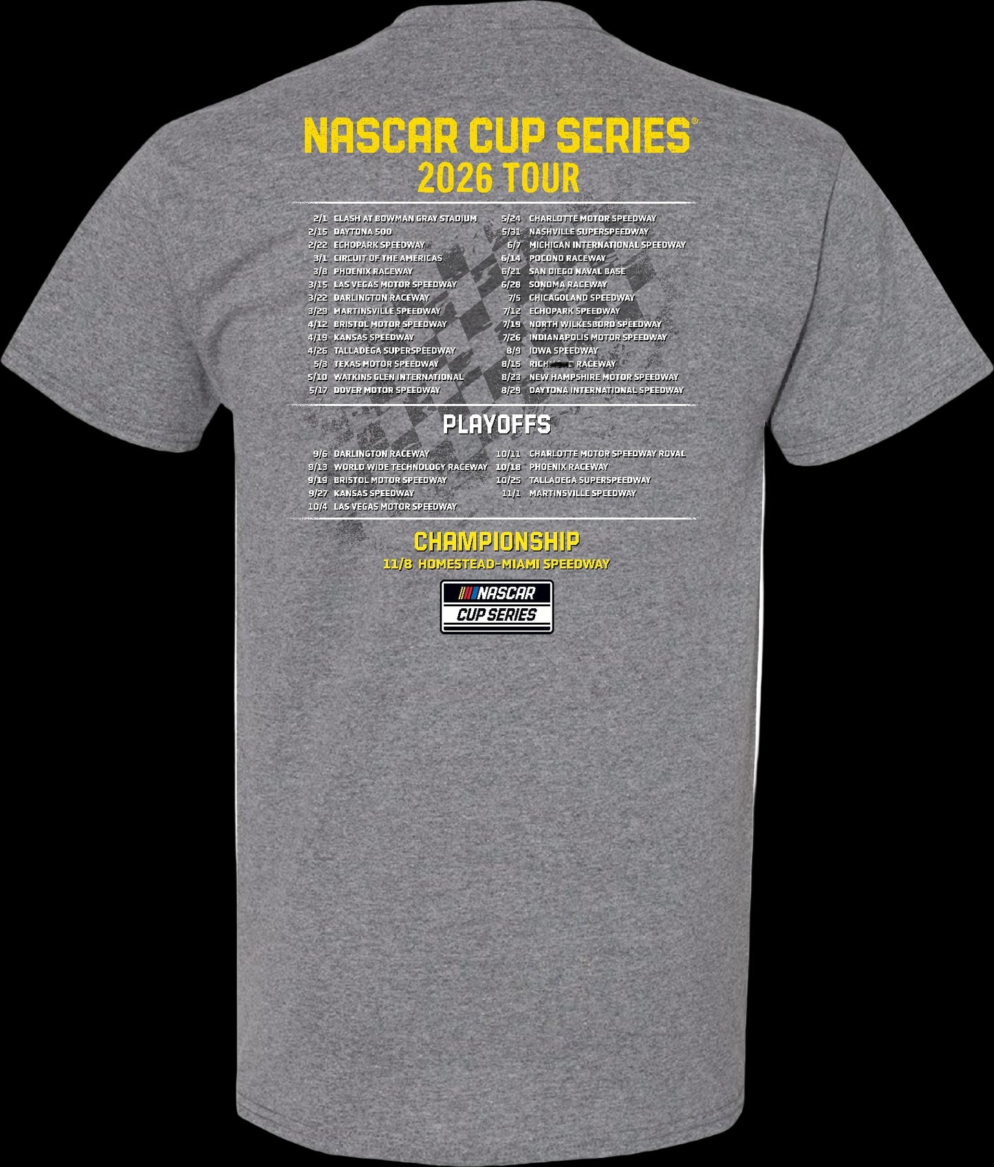 #77 Carson Hocevar 2026 Schedule T-Shirt