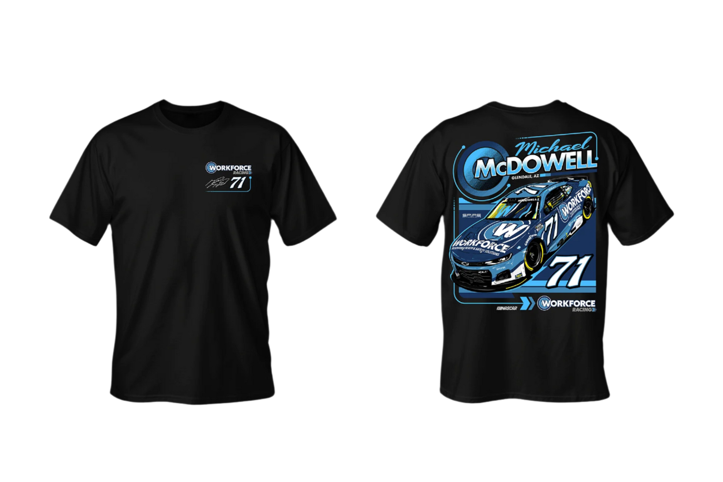 Workforce Car T-Shirt #71 Michael McDowell 2025