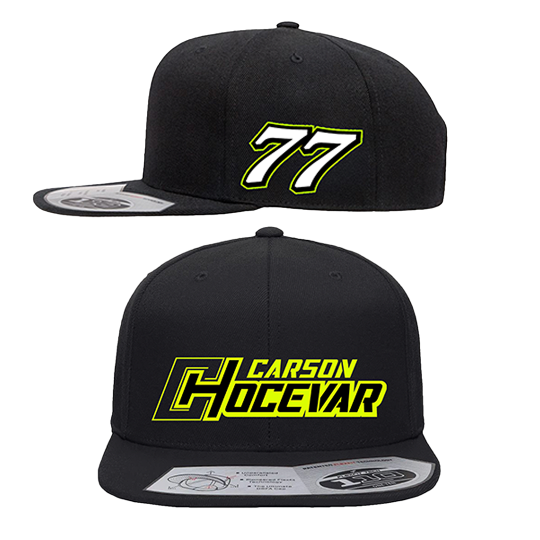 #77 Carson Hocevar Flat Bill Hat 2025