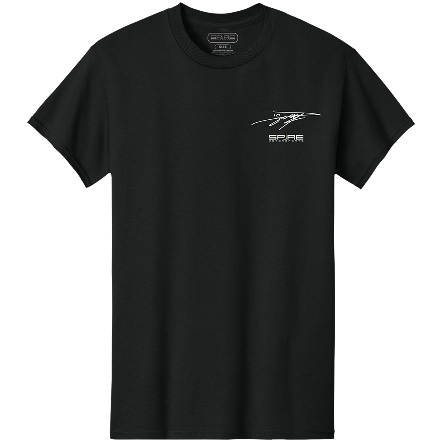 #7 Daniel Suárez Spire Motorsports Lifestyle T-Shirt (White & Black)