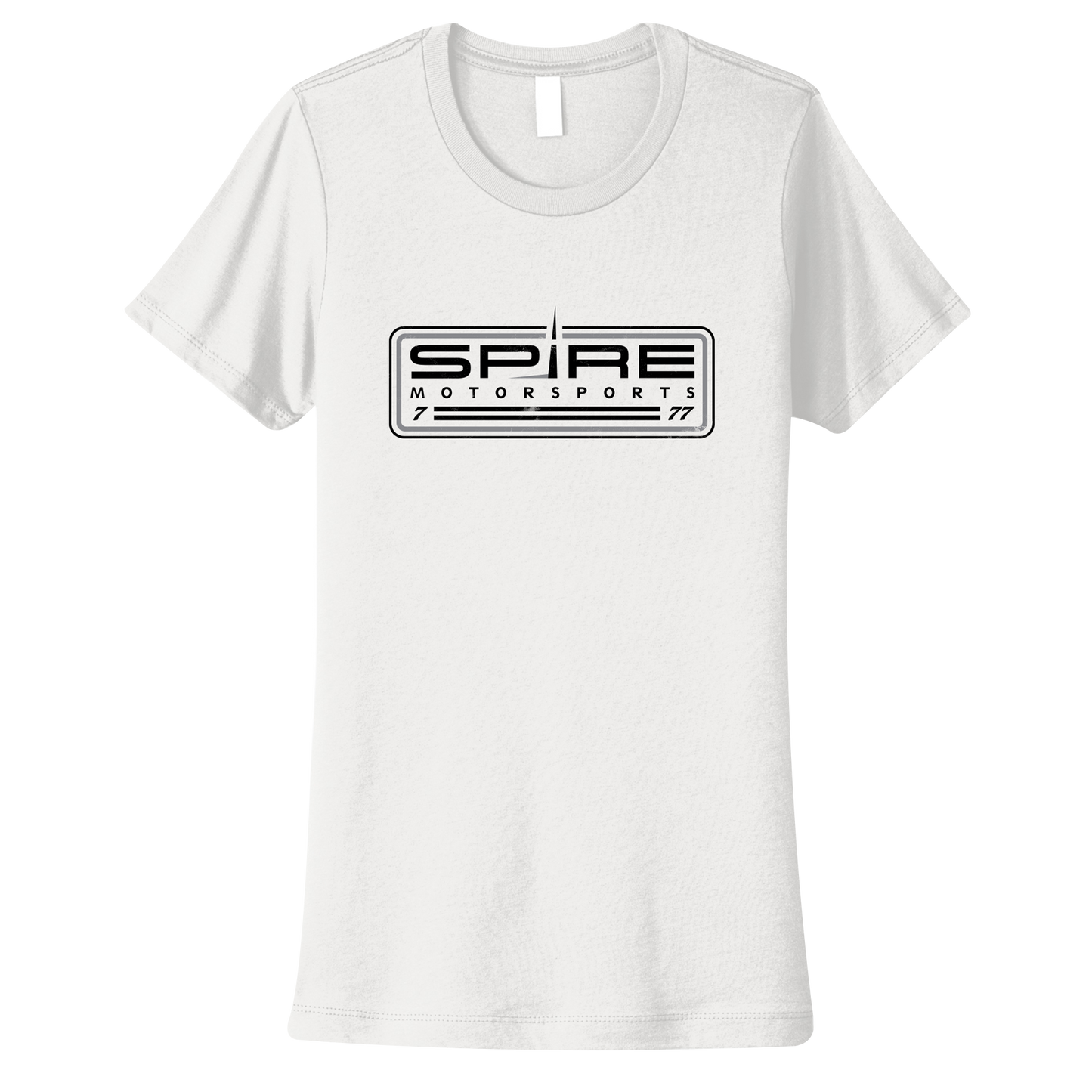 Spire Motorsports Women's Box Tee - White